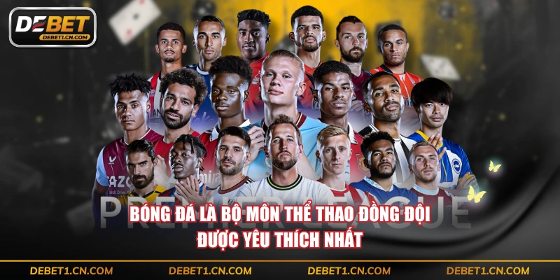 Bóng đá là bộ môn thể thao đồng đội được yêu thích nhất