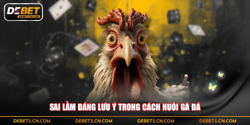 Sai lầm đáng lưu ý trong cách nuôi gà đá